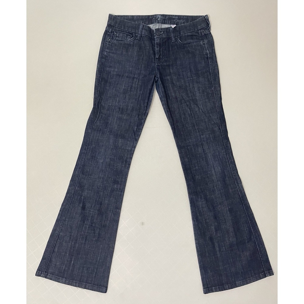 Women's 7 FOR ALL MANKIND Sz 27 The Lexie Petite Low Rise Boot Cut Jeans